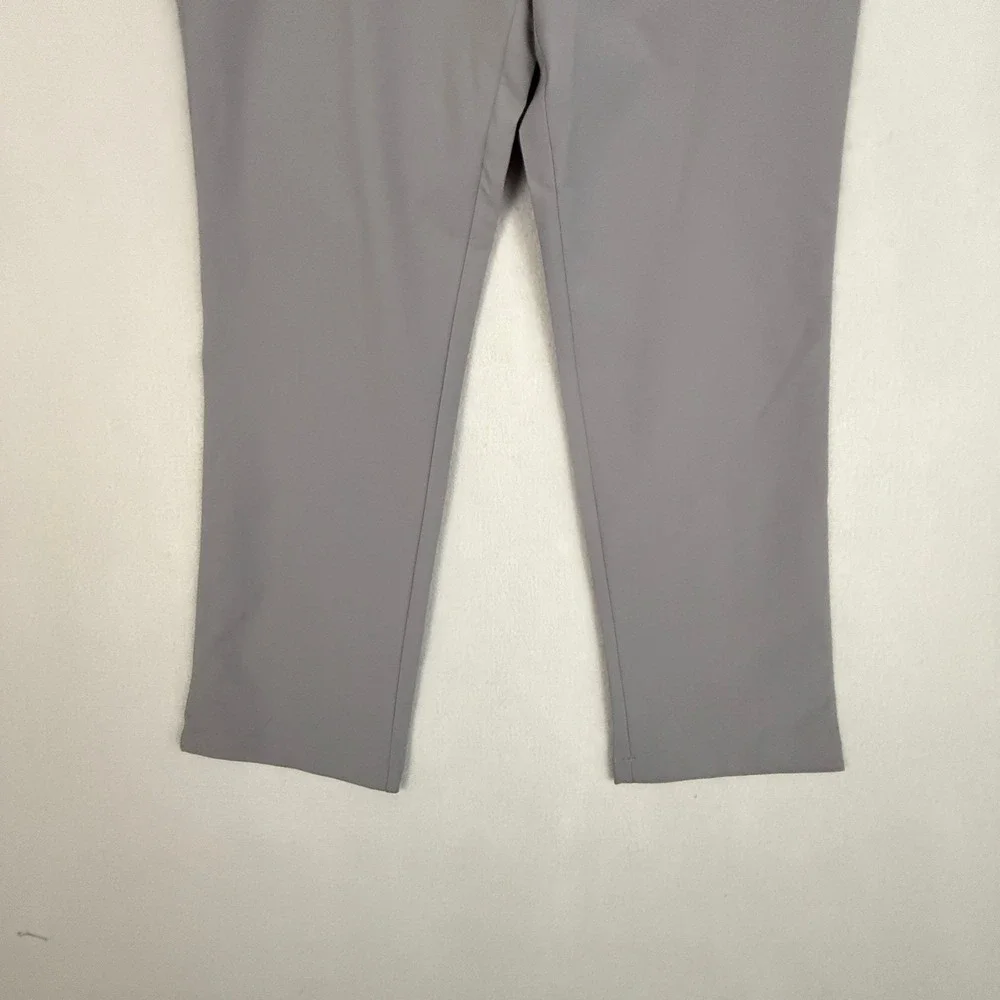 Banana Republic Performance Pants Men 37x28 Gray Golf Chino Stretch Breathable